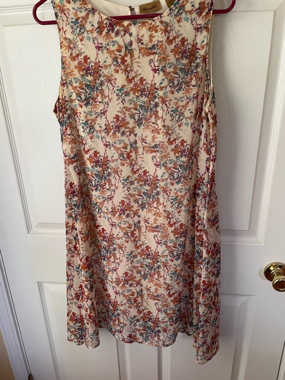 WRANGLER Sheer Floral Swing Mini Dress Size M 🌿✨